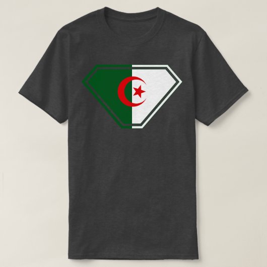 アルジェリアスーパー権限シールド Tシャツ (デザイン正面)