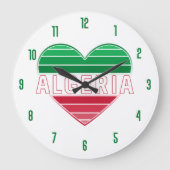 アルジェリアハート ラージ壁時計 (正面)