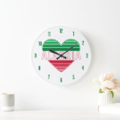 アルジェリアハート ラージ壁時計 (ホーム)