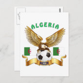 アルジェリアフットボールデザイン ポストカード (正面/裏面)