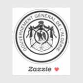 アルジェリアフランスのの紋章（第2帝政、1865年） シール (シート)