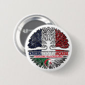 アルジェリアフランスのリア国旗 缶バッジ (正面&裏面)