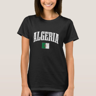 アルジェリアプライドアルジェリア国旗アフリカ根伝統 Tシャツ