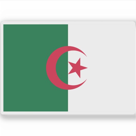 アルジェリア人民民主共和国国旗 シール (正面)