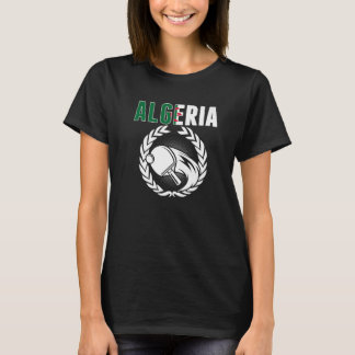 アルジェリア卓球アルジェリアPing Pongサポート Tシャツ