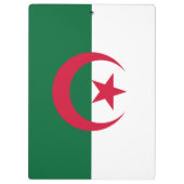 アルジェリア国旗が貼られた愛国的なクリップボード クリップボード (裏面)
