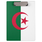 アルジェリア国旗が貼られた愛国的なクリップボード クリップボード (正面)