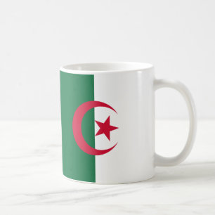 アルジェリア国旗のセラミックマグカップ コーヒーマグカップ