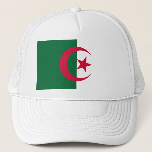 アルジェリア国旗のトラック帽 キャップ (正面)
