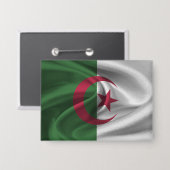 アルジェリア国旗のボタン 缶バッジ (正面/裏面)