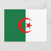 アルジェリア国旗のポストカード ポストカード (正面)