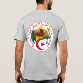 アルジェリア国旗の独立お祝いTシャツ Tシャツ (裏面)