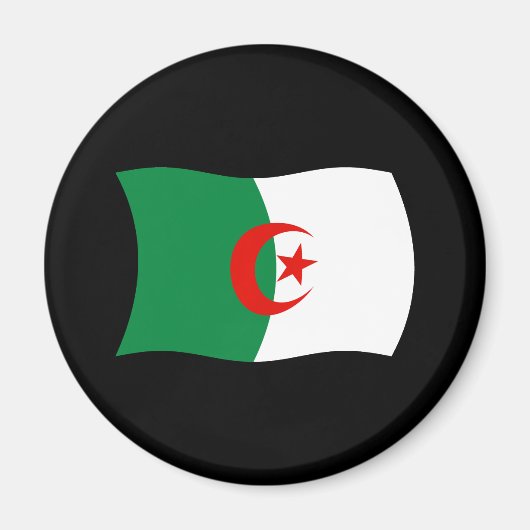 アルジェリア国旗の磁石 マグネット (正面)