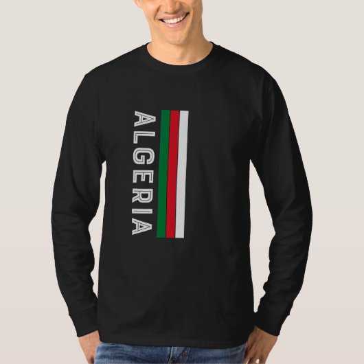 アルジェリア国旗の色 Tシャツ (正面)