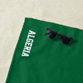 アルジェリア国旗の華やかな愛国心 ビーチタオル (インサイチュ)