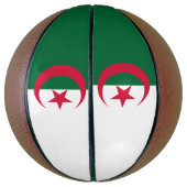 アルジェリア国旗を持つフルサイズバスケットボール バスケットボール (縦)