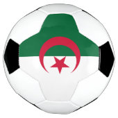 アルジェリア国旗を掲げた愛国的なサッカーボール サッカーボール (回転)