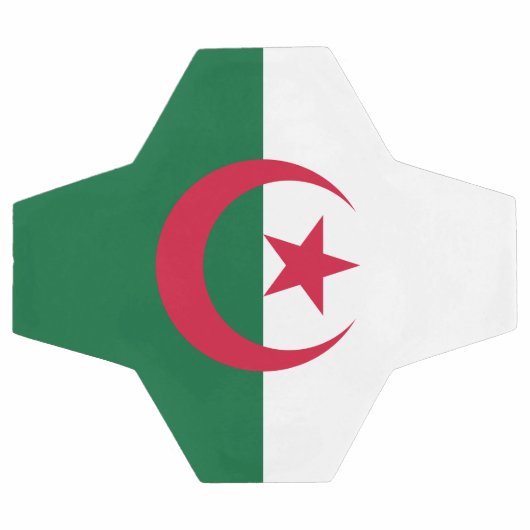 アルジェリア国旗を掲げた愛国的なサッカーボール サッカーボール (フラット)