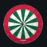 アルジェリア国旗パトリオのブルズアイ ダーツボード<br><div class="desc">アルジェリア国旗パトリオのブルズアイ・ダーツ委員会。狙いを定めるスタイル!この印象的なダーツボードは、アルジェリア国旗の色で飾られ、中央に非常に微妙に統合された国旗の小さな表現は、単なるゲーム以上の声明である。あなたはあなたのスローを完成するか、単に友達とおもしろいを持っているかどうか、このダーツボードは愛国心のスプラッシュをしゃれている任意の部屋にもたらす。ブルズアイを打つ準備は？ゲームを始めよう！©世界の国</div>