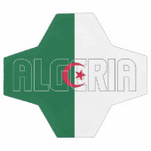 アルジェリア国旗緑白赤新月愛国  サッカーボール (フラット)