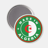 アルジェリア国旗表示で作られる マグネット (正面/裏面)