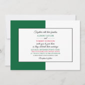 アルジェリア国旗、アルジェリア結婚国旗 招待状 (正面)