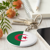 アルジェリア国旗 キーホルダー (側面)
