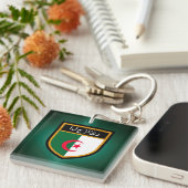 アルジェリア国旗 キーホルダー (正面右)