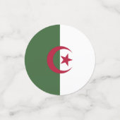 アルジェリア国旗 コンフェッティ (スモール正面)