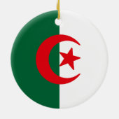 アルジェリア国旗 セラミックオーナメント (裏面)