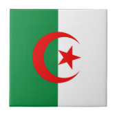 アルジェリア国旗 タイル (正面)