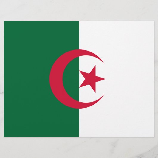 アルジェリア国旗 チラシ (正面)