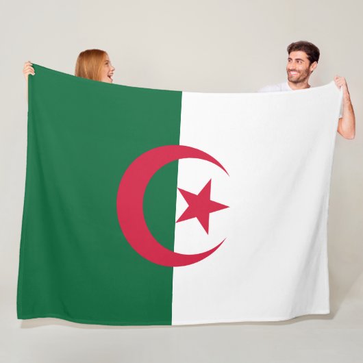 アルジェリア国旗 フリースブランケット (インサイチュ)
