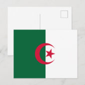 アルジェリア国旗 ポストカード (正面/裏面)