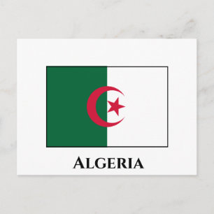 アルジェリア国旗 ポストカード