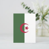 アルジェリア国旗 ポストカード (スタンド正面)