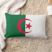 アルジェリア国旗 ランバークッション (ブランケット)