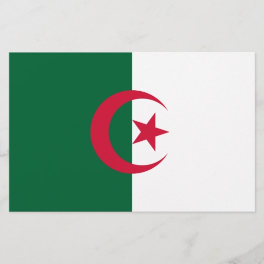 アルジェリア国旗 便箋 (正面)