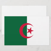 アルジェリア国旗 便箋 (正面/裏面)