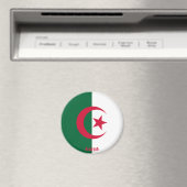 アルジェリア国魅力的旗 マグネット (インサイチュ (食洗機))