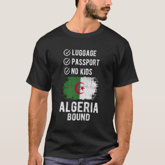 アルジェリア土産旅行休暇アルジェリア Tシャツ