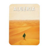 アルジェリア旅行アートヴィンテージ マグネット (縦)