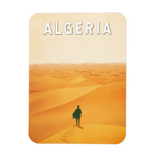 アルジェリア旅行アートヴィンテージ マグネット