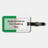 アルジェリア簡単ID ラゲッジタグ (裏面横)