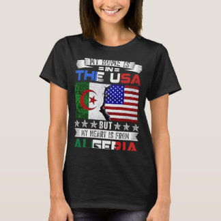 アルジェリア系アメリカ人パトリオハートはアルジェリア出身 Tシャツ
