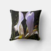 アルジェリア虹彩の超現実的なワイルドフラワー絵画ズ クッション (裏面)