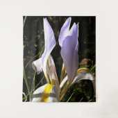 アルジェリア虹彩の超現実的なワイルドフラワー絵画ズ タペストリー (正面)