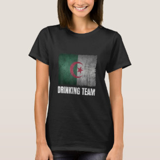 アルジェリア飲みチームGraphic 男性へ Algeriおもしろい Tシャツ