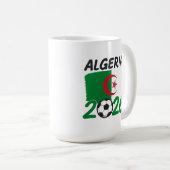 アルジェリア2026サッカーファンデザイン 三日月と星 コーヒーマグカップ (正面右)