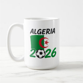 アルジェリア2026サッカーファンデザイン 三日月と星 コーヒーマグカップ